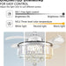 Silver Crystal Ceiling Fan with Lights and Remote, Modern Retractable Ceiling Fan Chandelier for Bedroom Living Room Dining Room-4-ErisView