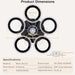  Small 21 in. Modern Low Profile Flower Ceiling Fan, Circle Shape Ceiling Fan, Dimmable Flush Mount Ceiling Fan for Bedroom Living Room Apartment-9-ErisView
