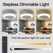 Small Black Ceiling Fan with Light, Flush Mount Ceiling Fan without Blades for Kitchen Bedroom-2-ErisView