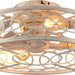 Small Caged Ceiling Fan with Remote, Farmhouse Ceiling Fan with Low Profile Light, Flush Mount Bladeless Fan for Bedroom Dining Room Kitchen Living Room-9-ErisView