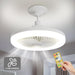 Small Ceiling Fan with Light and Remote, White Dimmable Ceiling Fan, Set of 2 -2-ErisView