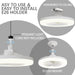 Small Ceiling Fan with Light and Remote, White Dimmable Ceiling Fan, Set of 2 -3-ErisView