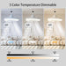 Small Ceiling Fan with Light and Remote, White Dimmable Ceiling Fan, Set of 2 -4-ErisView