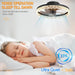 Small Flush Mount Ceiling Fan with Light and Remote, Dimmable Low Profile Ceiling Fan for Bedroom Living Room Kids Room-5-ErisView