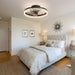Small Flush Mount Ceiling Fan with Light and Remote, Dimmable Low Profile Ceiling Fan for Bedroom Living Room Kids Room-7-ErisView