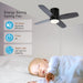 Small Remote Control Ceiling Fan and Light APP Control, Indoor Outdoor Low Profile Flush Mount Ceiling Fan for Patio Kitchen Dining Room Bedroom-15-ErisView
