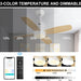 Small Remote Control Ceiling Fan and Light APP Control, Indoor Outdoor Low Profile Flush Mount Ceiling Fan for Patio Kitchen Dining Room Bedroom-19-ErisView