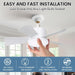Small Socket Fan with Lights and Remote, Bedroom Ceiling Fans, Kitchen Fans with Lights, 5 Leaf Brown Ceiling Fan for Garage-2-ErisView