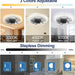 Small White Low Profile Remote Control Ceiling Fan and Light, Modern Flush Mount Ceiling Fan T, Dimmable LED Bedroom Ceiling Fans-3-ErisView