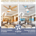 Smart Ceiling Fan with Light and Remote APP Control, Dimmable Reversible Ceiling Fan Winter Summer, Outdoor Fan for Patio, Modern Nickel Ceiling Fan-4-ErisView