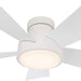 Smart Indoor Outdoor Flush Mount Bronze Ceiling Fan with LED Light Kit and Remote, Works with Alexa Google Assistant Samsung Things Ios android APP-15-ErisView