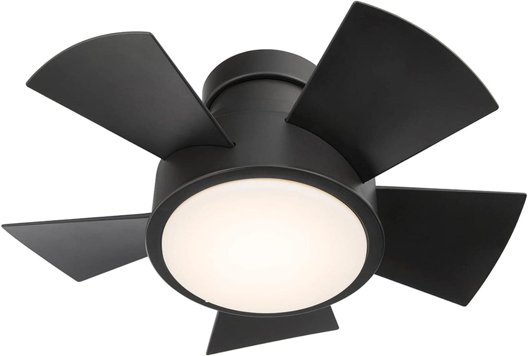 Smart Indoor Outdoor Flush Mount Bronze Ceiling Fan with LED Light Kit and Remote, Works with Alexa Google Assistant Samsung Things Ios android APP-28-ErisView