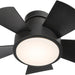 Smart Indoor Outdoor Flush Mount Bronze Ceiling Fan with LED Light Kit and Remote, Works with Alexa Google Assistant Samsung Things Ios android APP-28-ErisView