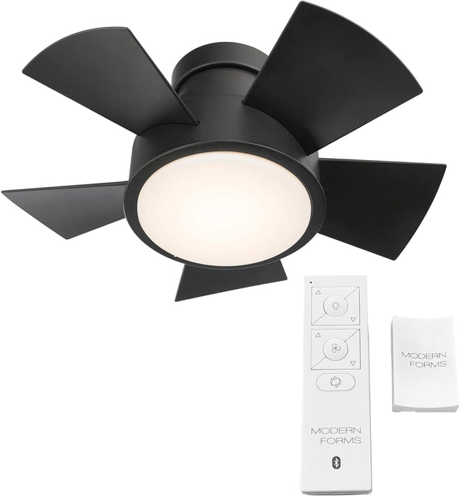 Smart Indoor Outdoor Flush Mount Bronze Ceiling Fan with LED Light Kit and Remote, Works with Alexa Google Assistant Samsung Things Ios android APP-29-ErisView
