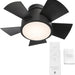 Smart Indoor Outdoor Flush Mount Bronze Ceiling Fan with LED Light Kit and Remote, Works with Alexa Google Assistant Samsung Things Ios android APP-29-ErisView
