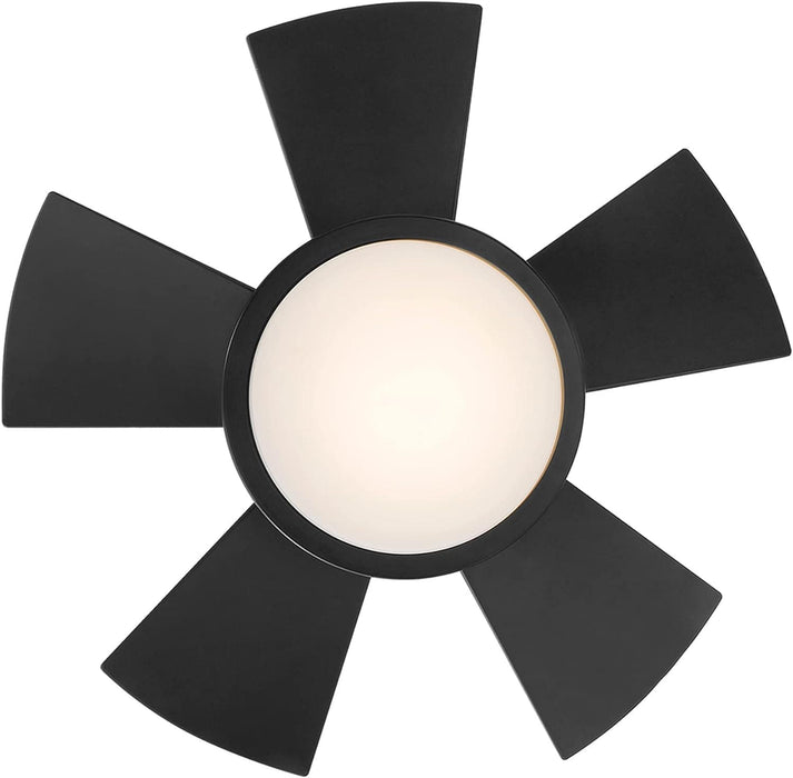 Smart Indoor Outdoor Flush Mount Bronze Ceiling Fan with LED Light Kit and Remote, Works with Alexa Google Assistant Samsung Things Ios android APP-32-ErisView