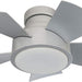 Smart Indoor Outdoor Flush Mount Bronze Ceiling Fan with LED Light Kit and Remote, Works with Alexa Google Assistant Samsung Things Ios android APP-35-ErisView