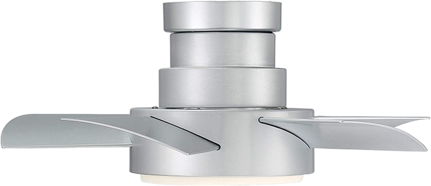 Smart Indoor Outdoor Flush Mount Bronze Ceiling Fan with LED Light Kit and Remote, Works with Alexa Google Assistant Samsung Things Ios android APP-36-ErisView