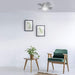 Smart Indoor Outdoor Flush Mount Bronze Ceiling Fan with LED Light Kit and Remote, Works with Alexa Google Assistant Samsung Things Ios android APP-39-ErisView