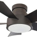Smart Indoor Outdoor Flush Mount Bronze Ceiling Fan with LED Light Kit and Remote, Works with Alexa Google Assistant Samsung Things Ios android APP-3-ErisView