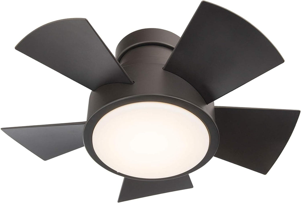 Smart Indoor Outdoor Flush Mount Bronze Ceiling Fan with LED Light Kit and Remote, Works with Alexa Google Assistant Samsung Things Ios android APP-44-ErisView