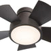 Smart Indoor Outdoor Flush Mount Bronze Ceiling Fan with LED Light Kit and Remote, Works with Alexa Google Assistant Samsung Things Ios android APP-44-ErisView