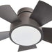 Smart Indoor Outdoor Flush Mount Bronze Ceiling Fan with LED Light Kit and Remote, Works with Alexa Google Assistant Samsung Things Ios android APP-46-ErisView