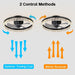 Smart LED Ceiling Fan with Remote Control, Modern Dimmable Low Profile Ceiling Fan Light for Corridor Bedroom Living Room Kitchen-ErisView