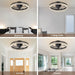 Smart LED Ceiling Fan with Remote Control, Modern Dimmable Low Profile Ceiling Fan Light for Corridor Bedroom Living Room Kitchen-ErisView