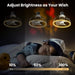 Socket Fan Light Ceiling Fans with LED Light and Remote, Dimmable Mini Low Profile Ceiling Fan for Studio Bedroom Living Room Kitchen Dining Room-4-ErisView