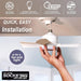 Socket Fan Light, Ceiling Fans with Lights and Remote for Bedroom Kitchen Living Room-2-ErisView