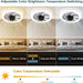 Socket Fan Light, Flush Mount Remote Control Ceiling Fan and Light, Modern Fan with Light, Socket Fan Low Profile Ceiling Fan and Light-2-ErisView