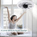 Socket Fan Light, Flush Mount Remote Control Ceiling Fan and Light, Modern Fan with Light, Socket Fan Low Profile Ceiling Fan and Light-5-ErisView