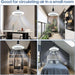 Socket Fan Light with Remote, Enclosed Bladeless Mini Ceiling Fan for Kitchen Bedroom Washroom Laundry Room and Small Spaces-6-ErisView