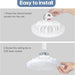 Socket Fan Light with Remote, Enclosed Bladeless Mini Ceiling Fan for Kitchen Bedroom Washroom Laundry Room and Small Spaces-7-ErisView
