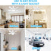 Socket Fan Light with Remote, Screw In Ceiling Fans with Lights, Reversible Quiet Ceiling Fans for Bathroom Kitchen, Garage Ceiling Fan -7-ErisView