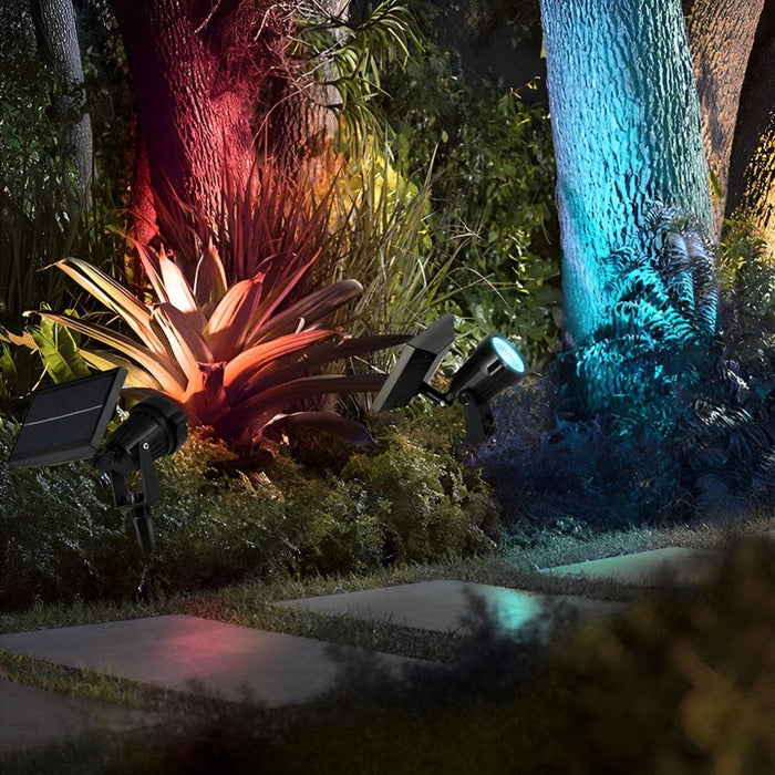 Solar Powered Tree Spotlight with Automatic Color Change, Weatherproof Silicone Seals, Adjustable Angle, and Energy-Saving LED for Outdoor Use-ErisView-3