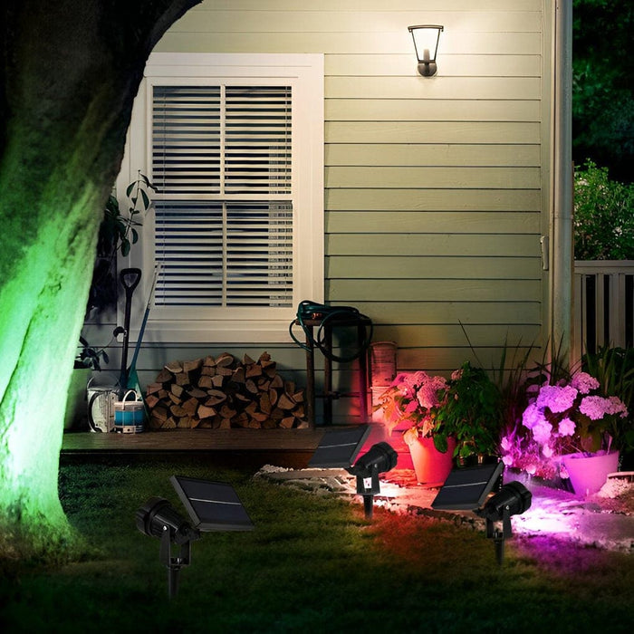 Solar Powered Tree Spotlight with Automatic Color Change, Weatherproof Silicone Seals, Adjustable Angle, and Energy-Saving LED for Outdoor Use-ErisView-9