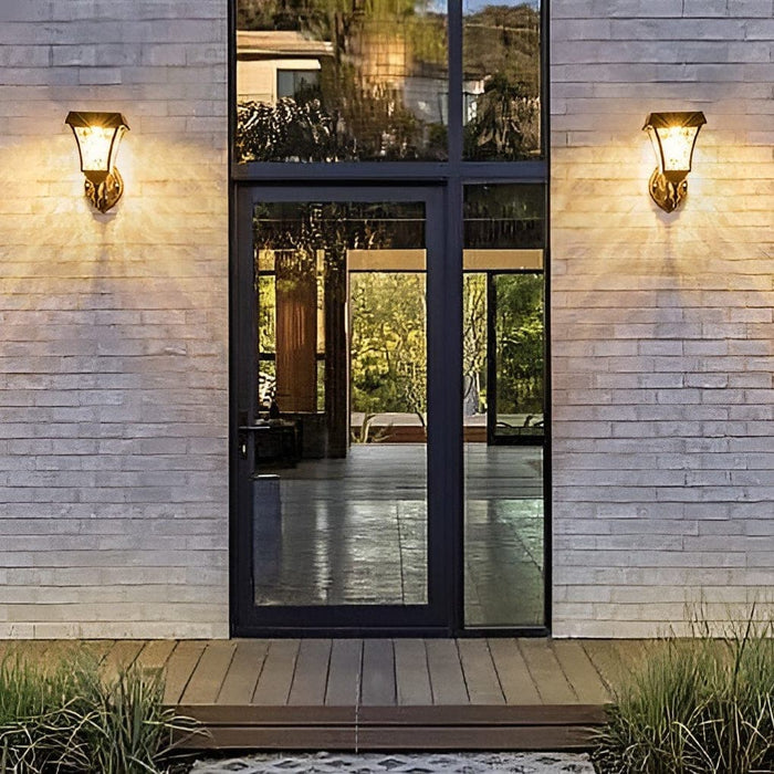 Solar Wall Lamp with Touch Switch, 360° Waterproof, High Light Transmittance, Automatic Day/Night Control, Rust-Resistant Outdoor Sconce-ErisView-20