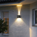 Square Outdoor Up and Down Wall Light, Waterproof Modern Exterior Wall Mount Light for Porch Courtyard Stair Corridor Garden-ErisView