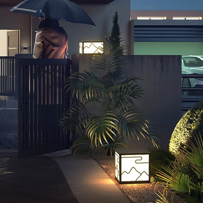 Stainless Steel Square Lawn Lamp with Acrylic, Rustproof & Durable, Minimalist Design, Waterproof Outdoor Light for Garden Decoration-ErisView-16