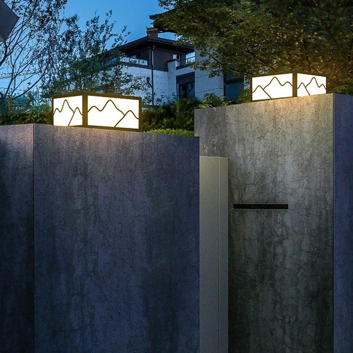 Stainless Steel Square Lawn Lamp with Acrylic, Rustproof & Durable, Minimalist Design, Waterproof Outdoor Light for Garden Decoration-ErisView-12