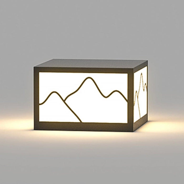 Stainless Steel Square Lawn Lamp with Acrylic, Rustproof & Durable, Minimalist Design, Waterproof Outdoor Light for Garden Decoration-ErisView-6