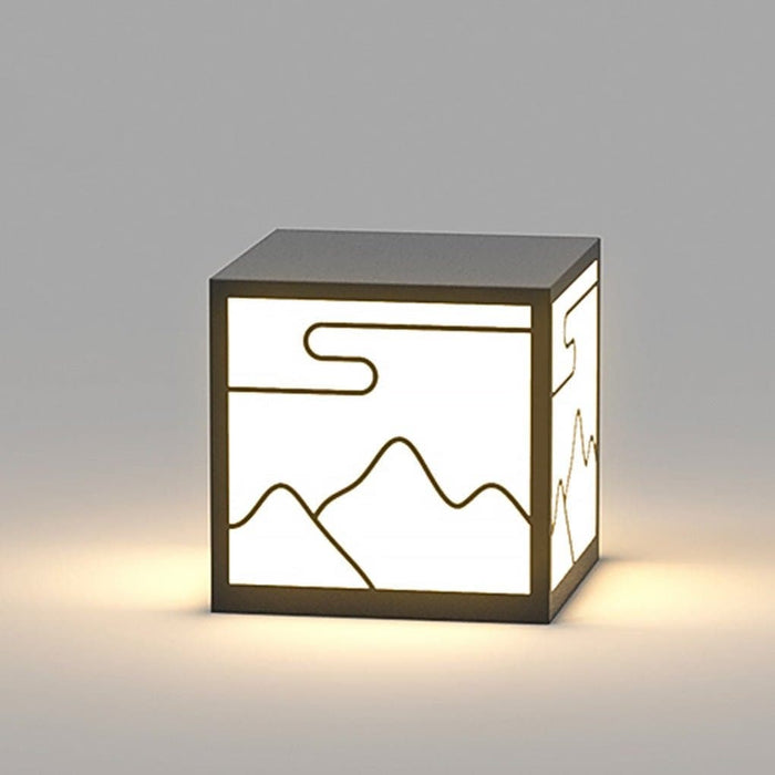 Stainless Steel Square Lawn Lamp with Acrylic, Rustproof & Durable, Minimalist Design, Waterproof Outdoor Light for Garden Decoration-ErisView-7