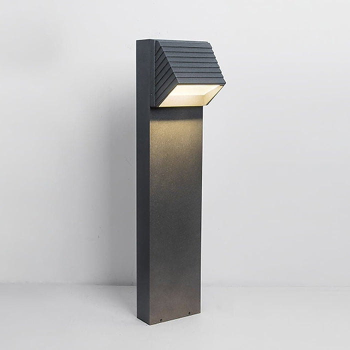 Sturdy Aluminum Alloy Die-Casting Outdoor Light with High Color Rendering LED, Frosted Glass Lampshade, and Silver Luster Finish for Lawn and Landscape-ErisView-6