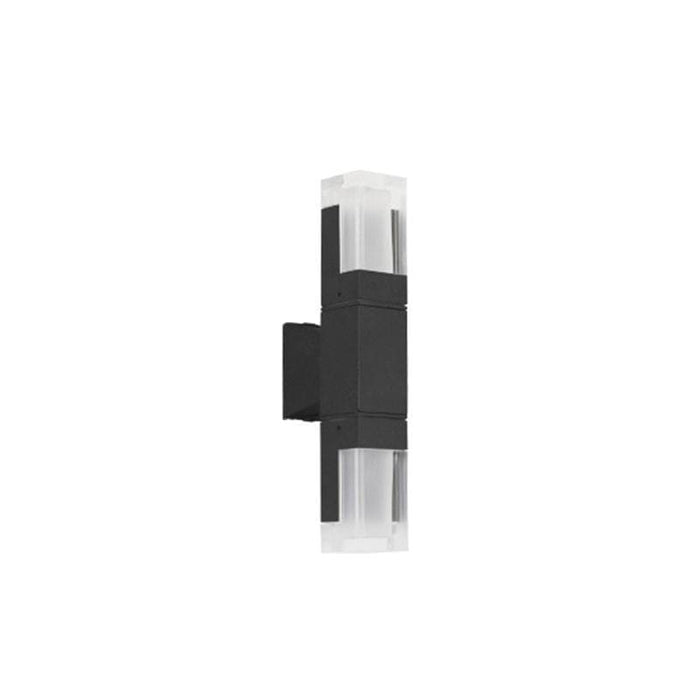 Sturdy Minimalist Outdoor Wall Lights with Energy Efficient LED, Elongated Gray Metal Frame, Perfect for Porch, Doorway, or Garden Wall-ErisView-10