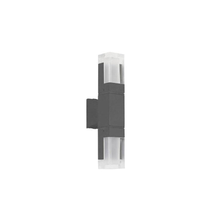 Sturdy Minimalist Outdoor Wall Lights with Energy Efficient LED, Elongated Gray Metal Frame, Perfect for Porch, Doorway, or Garden Wall-ErisView-11