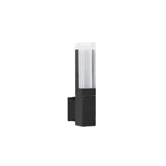 Sturdy Minimalist Outdoor Wall Lights with Energy Efficient LED, Elongated Gray Metal Frame, Perfect for Porch, Doorway, or Garden Wall-ErisView-8
