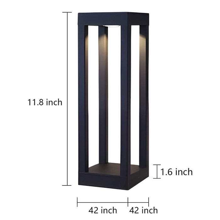 Sturdy Waterproof Aluminum Outdoor Pathway Light with Energy-Saving LED, High Color Rendering, and Modern Aesthetic Design for Relaxing Courtyards-ErisView-10