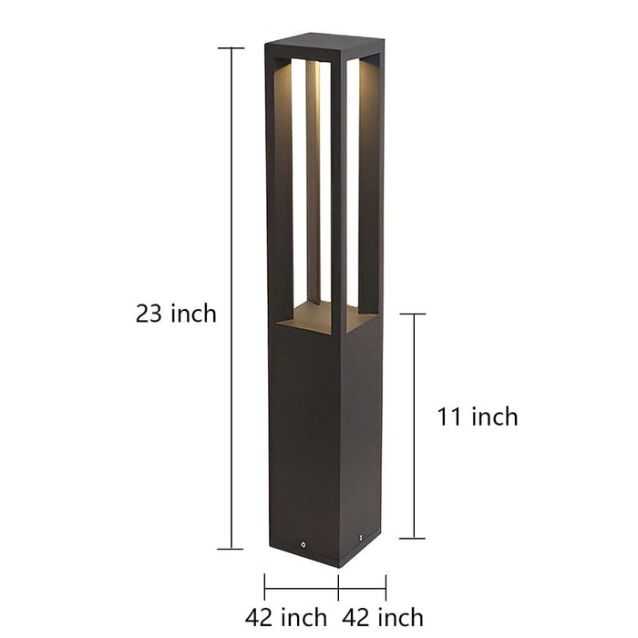 Sturdy Waterproof Aluminum Outdoor Pathway Light with Energy-Saving LED, High Color Rendering, and Modern Aesthetic Design for Relaxing Courtyards-ErisView-12